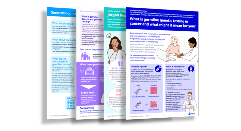 Image showing a preview of the genetic testing infographic